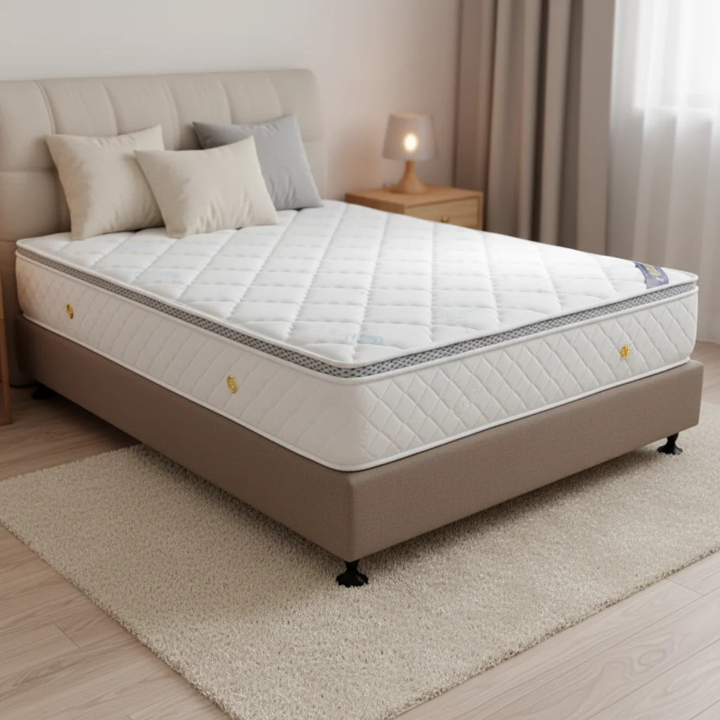 King Queen Size Durable Mattress in a Box Pocket Spring Hybrid Mattress Roll-Up Foldable Home Furniture Hotel Project Villas