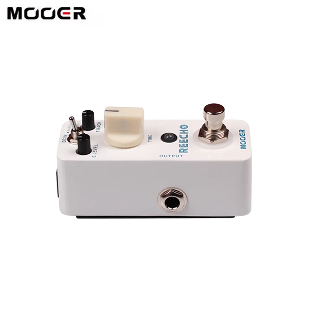 Mooer Reecho Micro Digital Delay Effect Pedal 3 Delay Modes(Analog/Real Echo/Tape Echo) for Electric Guitar True Bypass