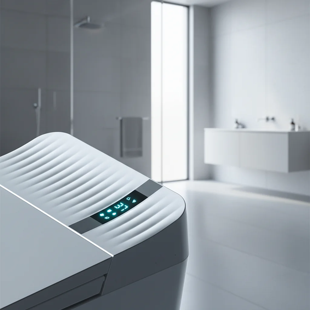 Hotel Grade Elongated One Piece Ceramic ToiletHeated Seat Remote Control DualFlush Gravity Flushing Siphon System Smart Toilet