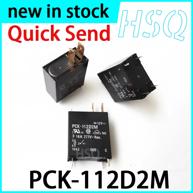 2PCS New PCK-112D2M 4-pin 2-pin 16A Set of Normally Open Relays
