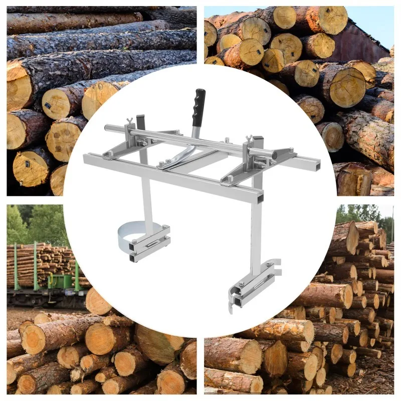 

【Popular】Chainsaw Mill Planking Milling, Guide Bar Wood Lumber Cutting Portable Sawmill, 24" Slabbing Width, 1/2-13"Slabbing Th