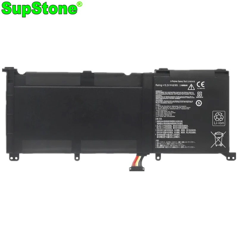 SupStone C41N1416 C41N1524 Laptop Battery For Asus ZenBook Pro UX501JW G501JW N501JW G60V G601JW UX501V 0B200-01250100 01250000