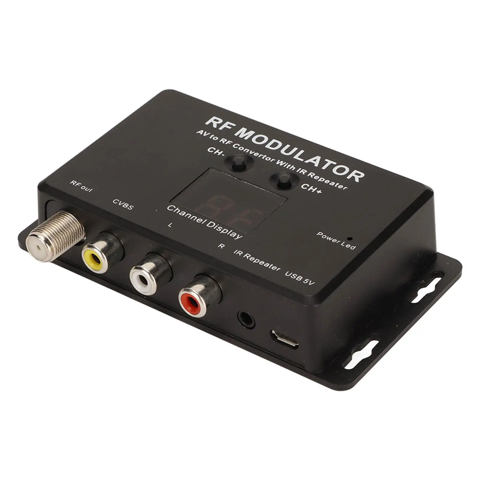 RF Modulator AV to RF Converter with IR Repeater - PCB Design for TV Link, for set Top Box, DVR & DVD