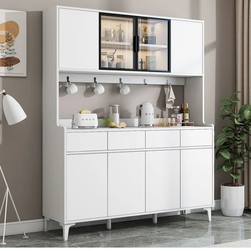 Edge cabinet integrated cabinet against the wall Modern simple living room locker Tea cabinet Kitchen locker Solid wood wine