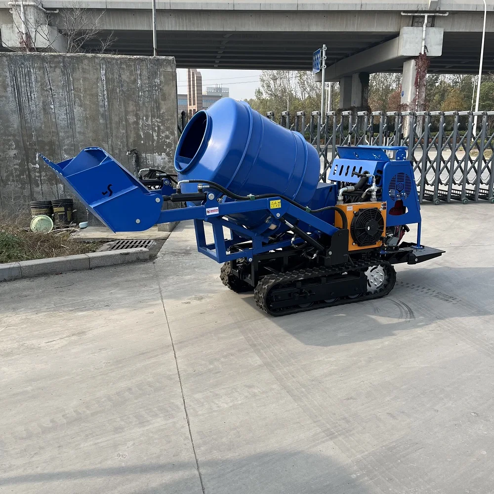 YG Customized High Efficiency Self Loading Crawler Mixer Portable Dump Truck Highway House Construction Mini Concrete Mixer Full