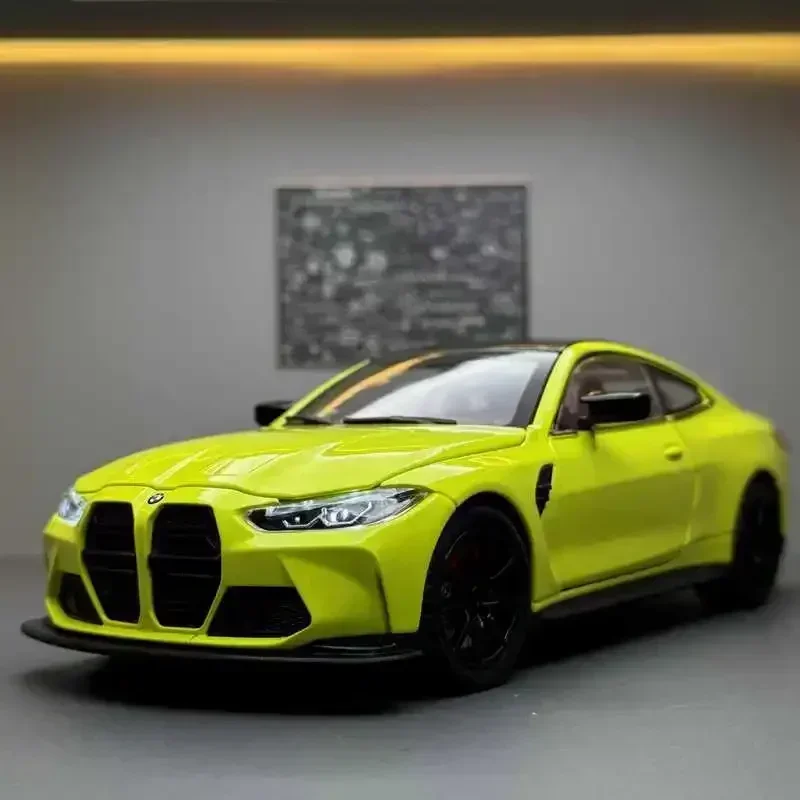 

Масштабная модель спортивного автомобиля M4 IM из сплава, 1:24, с подсветкой и звуком, коллекционная, рекомендуется в качестве подарка