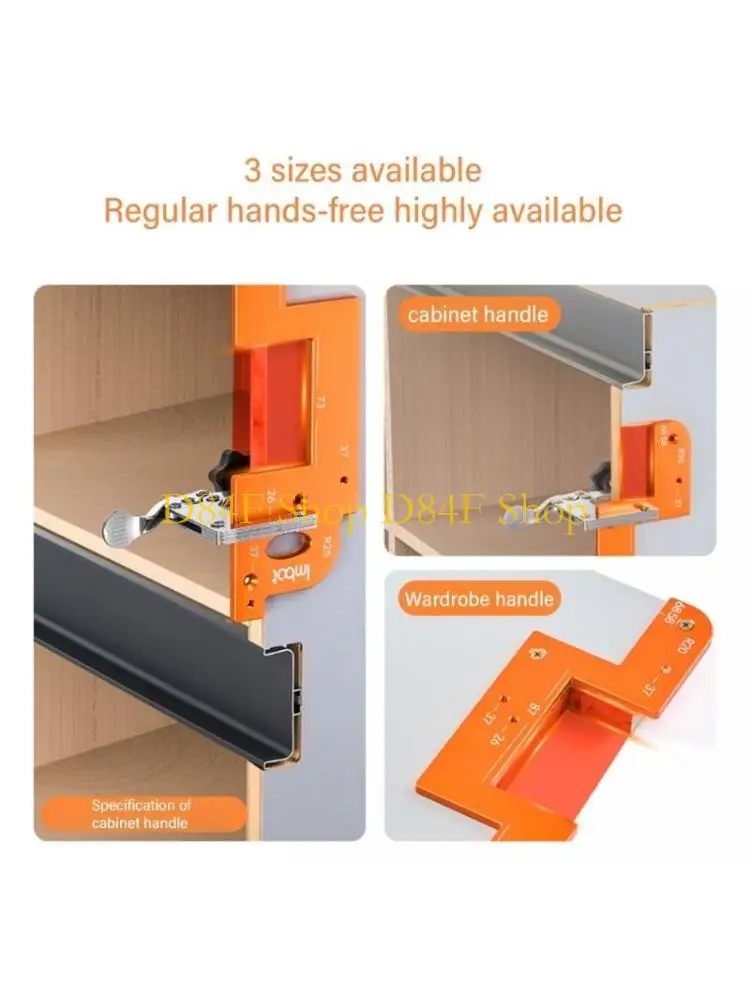 D84F Cabinet Slotting Tool Handle Slotting Mold Arcs Slotting Suitable For Wardrobes And Kitchens Woodworking Auxiliary Tool