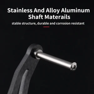 Kawa Carbon Fiber Fishing Reel Handle with Eva Knob, New Rocker Accessory, 120mm length, 7x4 and 8x5mm, DS 6 Main Sales Knob Molinete - №3