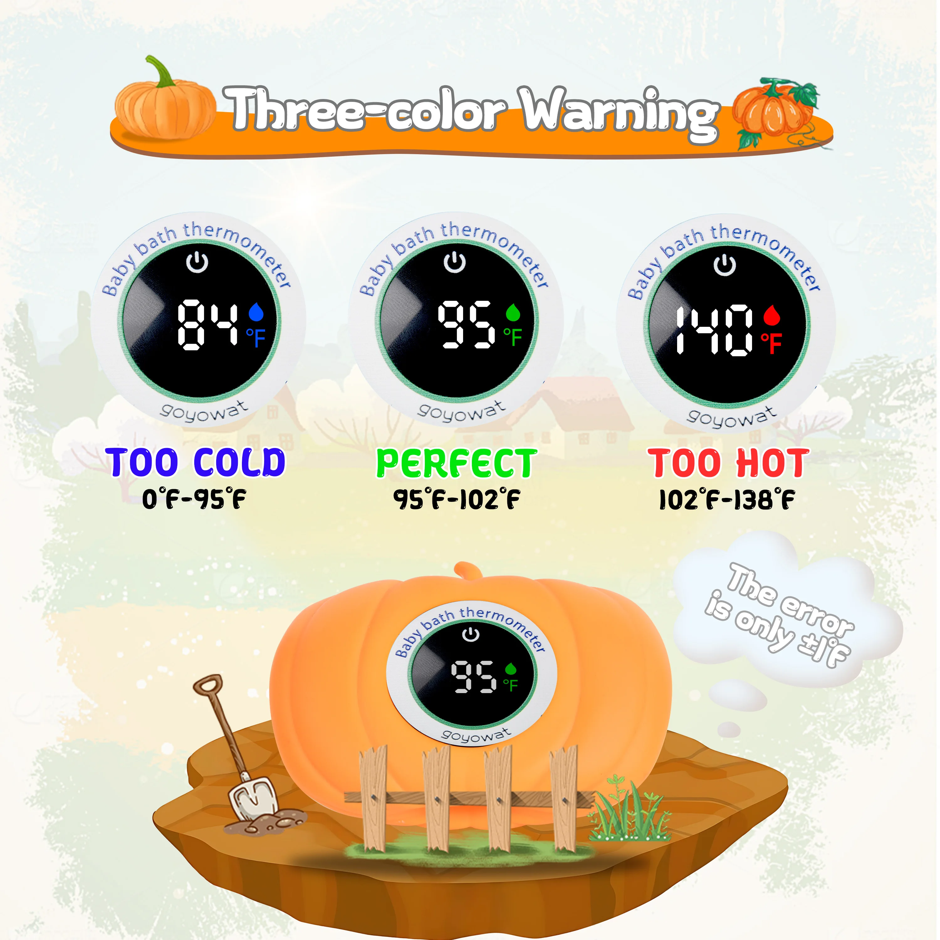 Termometro da bagno per bambini giocattolo del fumetto Display a LED misuratore di temperatura dell'acqua sensore di sicurezza della temperatura dell'acqua per bambini allarme colore freddo/caldo