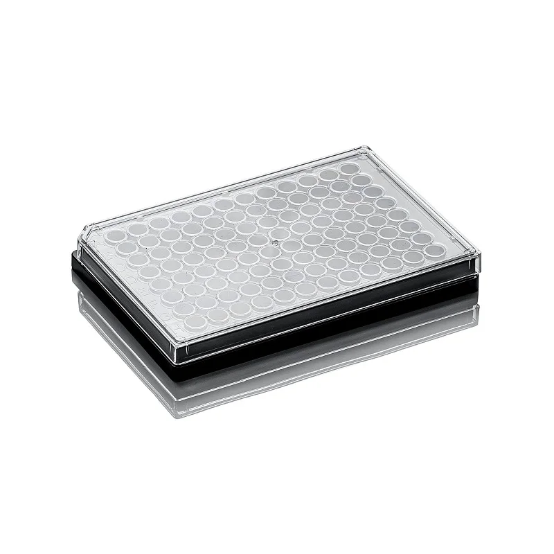 LABSELECT 96-Well Cell Culture Plate, Black Plate and Black Bottom, 11516