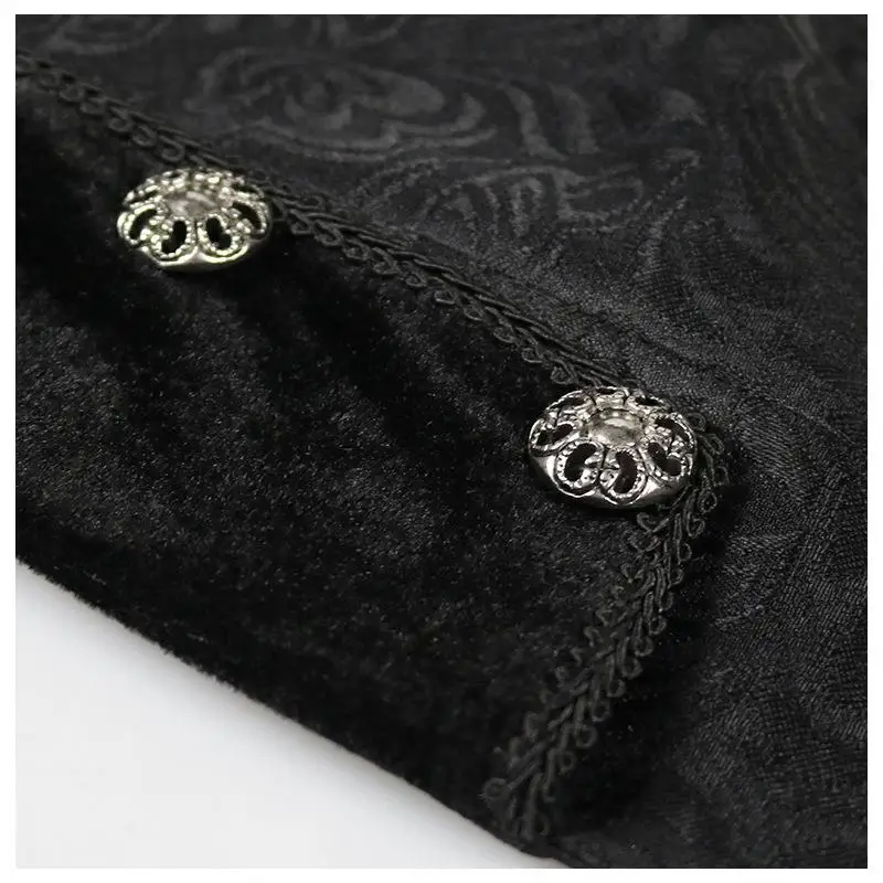 

Men's Mid-Length Punk Retro Tailcoat loween Costume Medieval Sle Faionable Vintage Clothing mid Autumn New Arrival