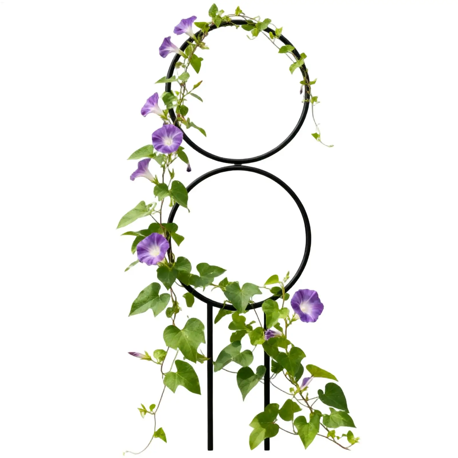 Verstellbares Pflanzenspalier aus Metall für Topfpflanzen für drinnen und draußen, dekorativer Pfahl zum Klettern von Gemüse und Blumen im Garten