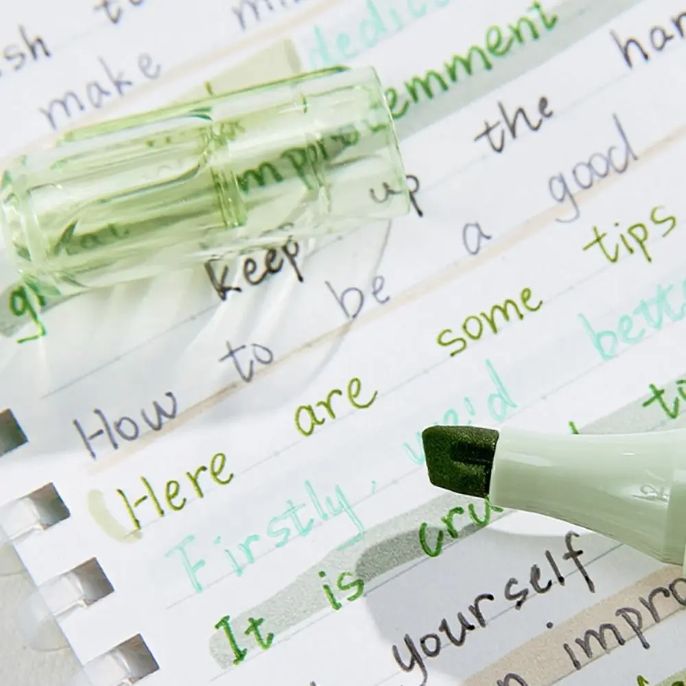 

4pcs Smudge-Proof Pastel Colors Highlighters Eye Protection Colored Marking Colored Mark Pen Drawing Pen Student Use