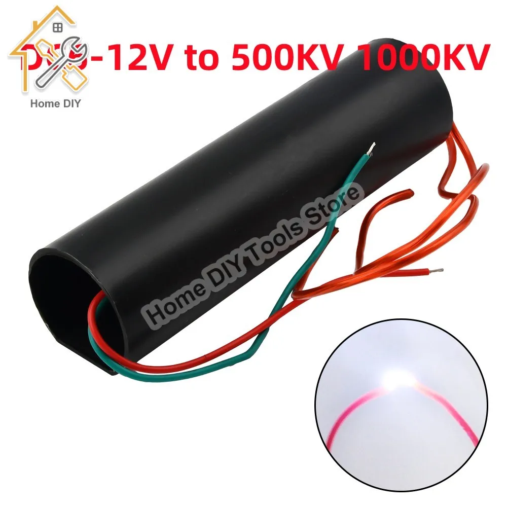 DC6-12V Bis 500KV 1000KV Boost Step Up Module Hoogspanningsgenerator Pulse Booggenerator Ontstekingsrolmodule