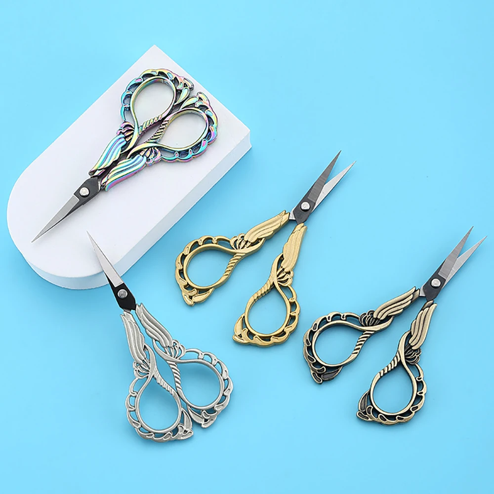 Vintage Orchid Shaped Scissors，High Appearance Creative Multifunctional Daily Tailor Clips，Art Supplies 4 Style
