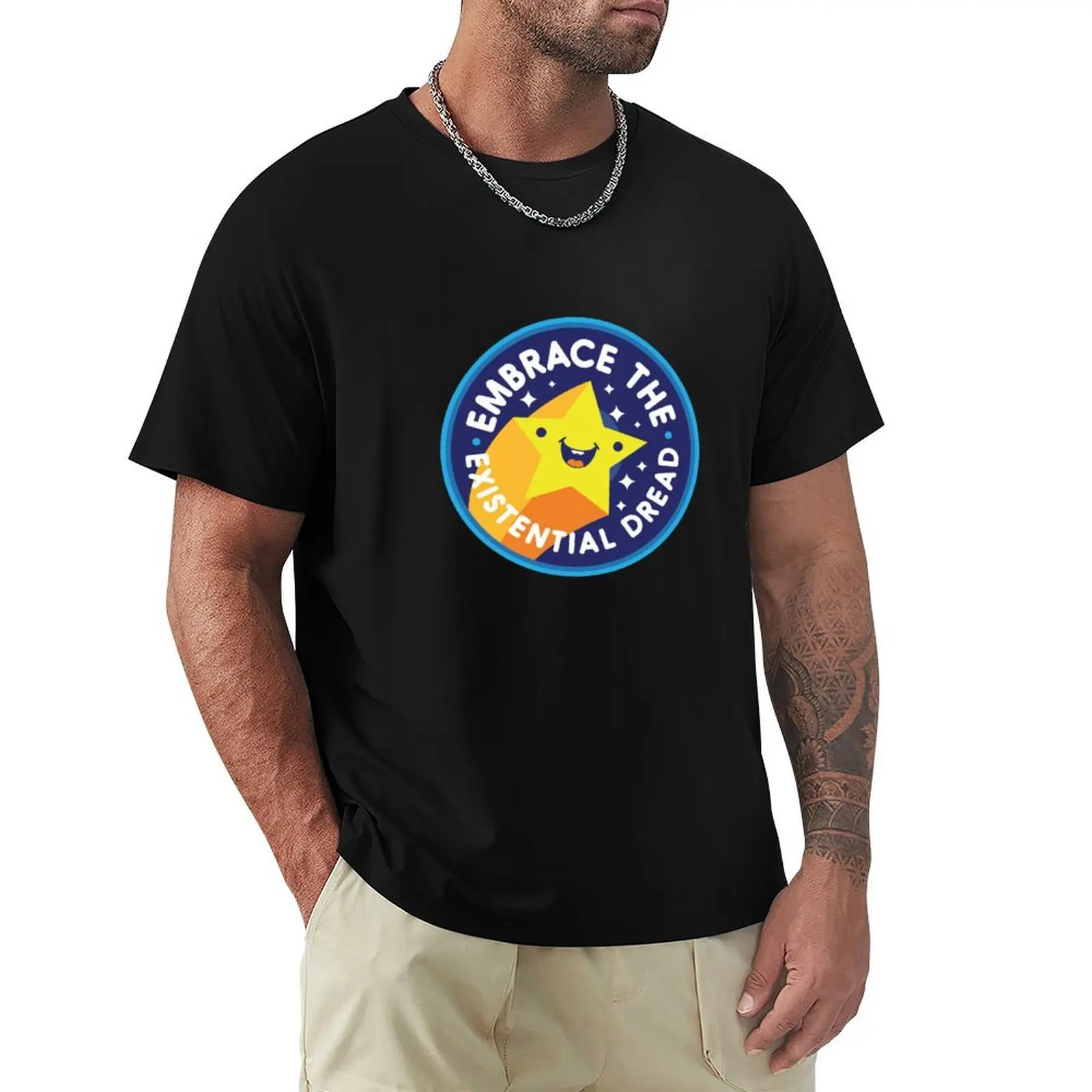 Embrace The Existential Dread T-Shirt Minimalist Casual Short Sleeve Top
