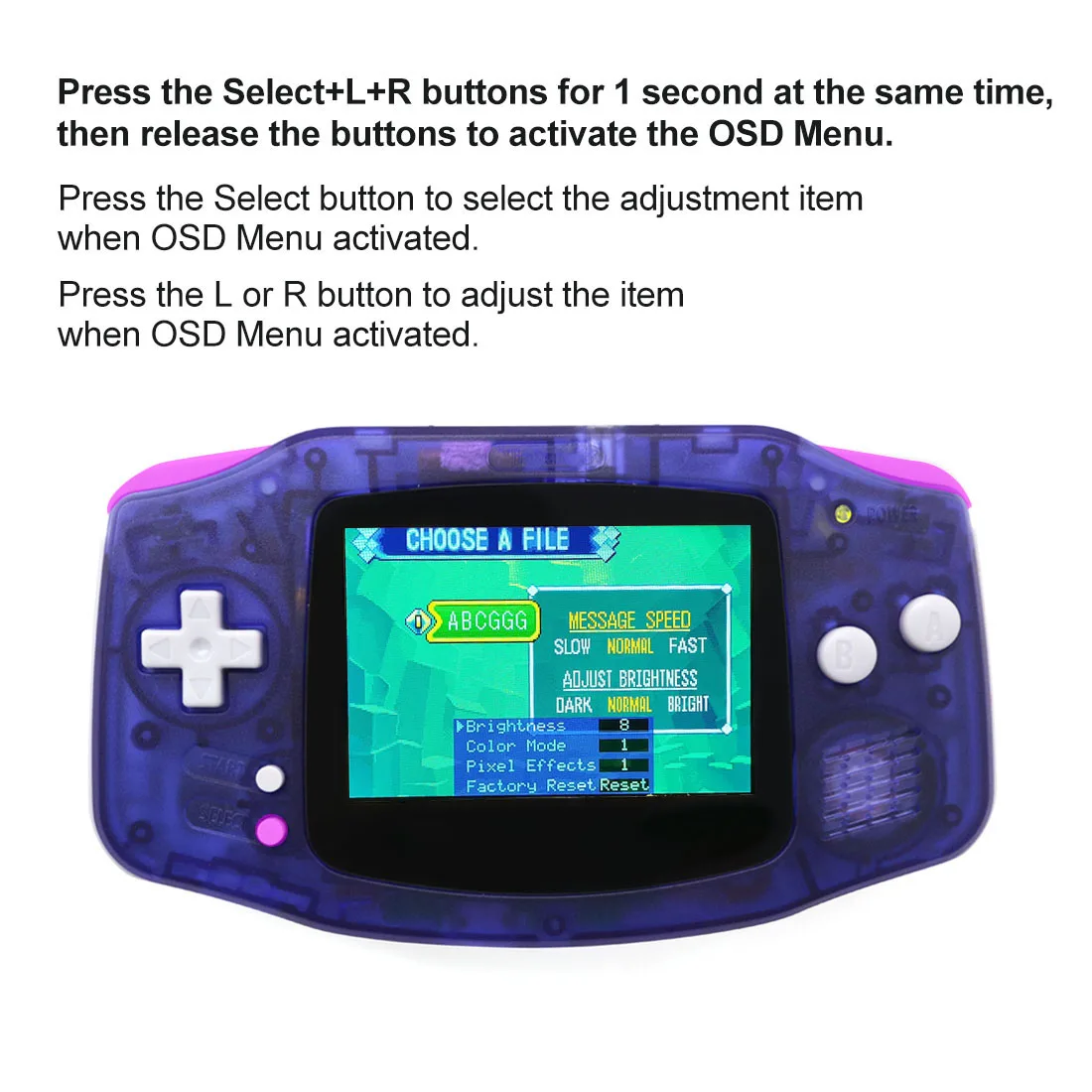 High Backlight IPS 720x480 Retro Pixel 720P HDMI-Compatible Dock Station Turns GBA Into a Switch For Game Boy Advance Console