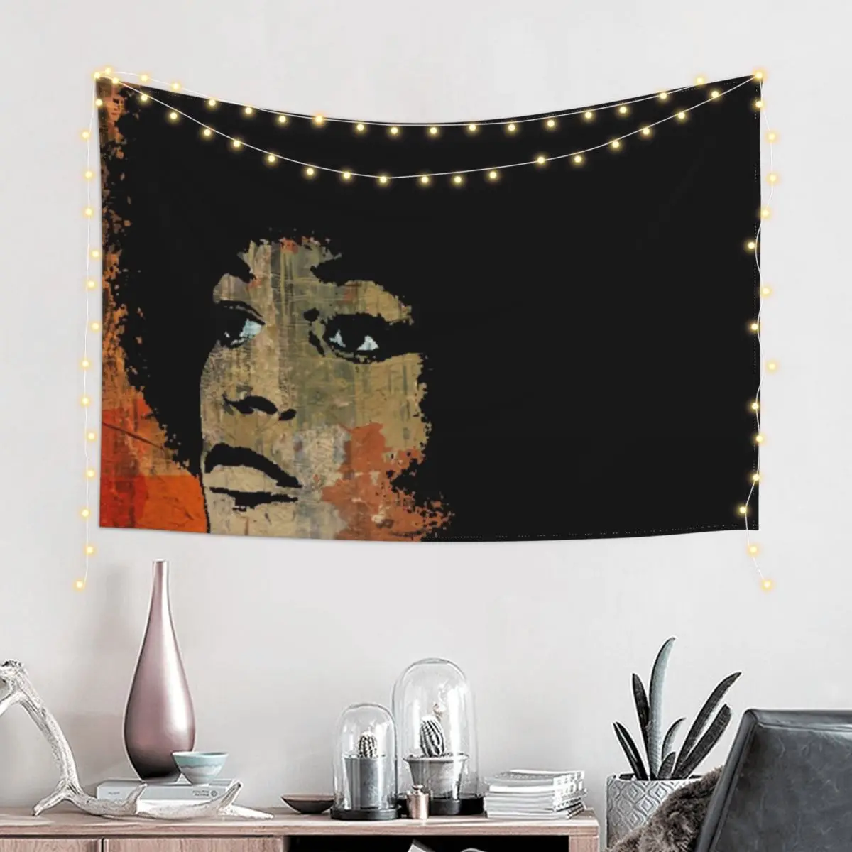 ANGELA DAVIS 2B Tapestry Decoration Home Room Decore Aesthetic Korean Room Decor Tapestry