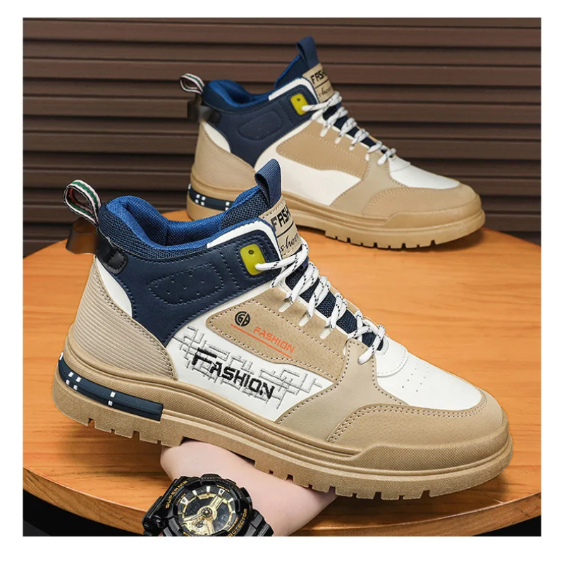 

Sneakers Men Casual Autumn Vulcanized Shoes Male Walking Sport Shoes Outdoor Ankle Boots Male Sneakers Soft Sole Walking Shoes