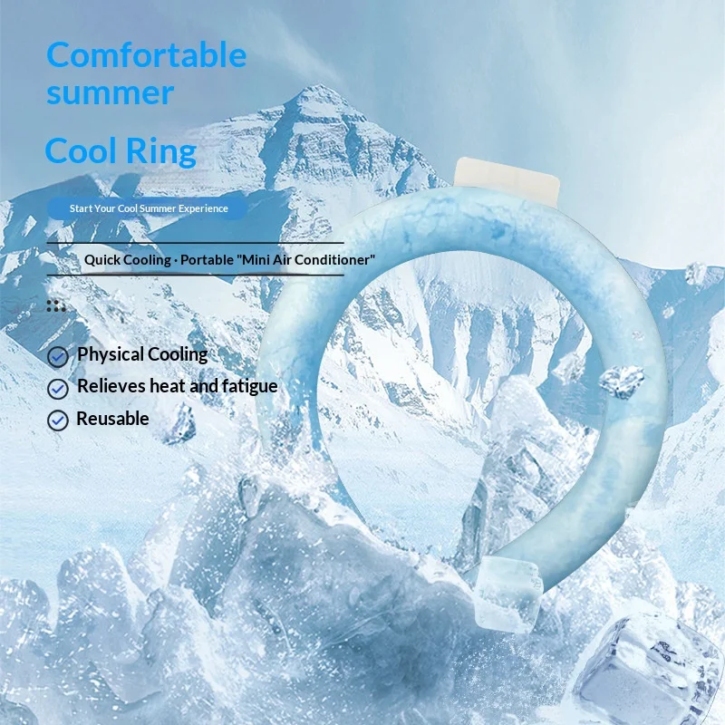 PCM Phase Change Neck Cooling Ring Constant Temperature Core TPU Waterproof Shell Ergonomic Design Outdoor Sports Commute Summer Heat Relief cooling mat