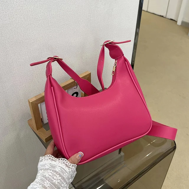 PU Leather Shoulder Bag for Women Causal Luxury Handbags and Purse Female Designer Hobos Bag