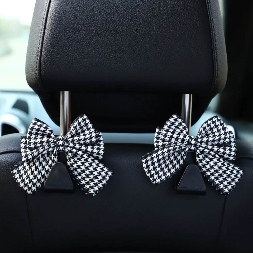 Bow shaped car seat back hook, new multifunctional storage hook, creative women's car interior accessories