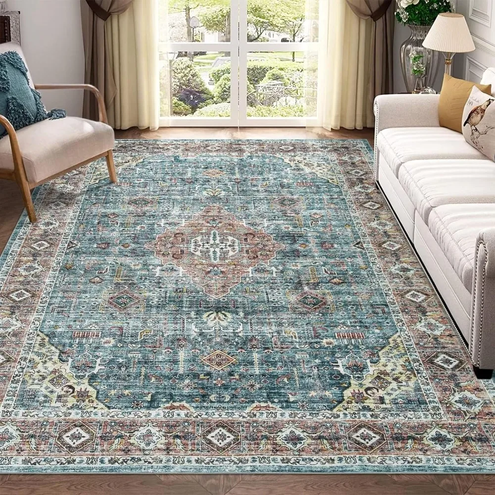 

Bohemian Style Carpet Large Unique Anti-shedding and Washable Decoration Home Decorations Large Living Room Rugs Floor Carpets