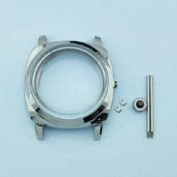 Watch Case 45mm st3600 Case Stainless Steel Case Mineral Glass Watch Parts Fit ST3600/ETA6497 Movement Watch Accessories