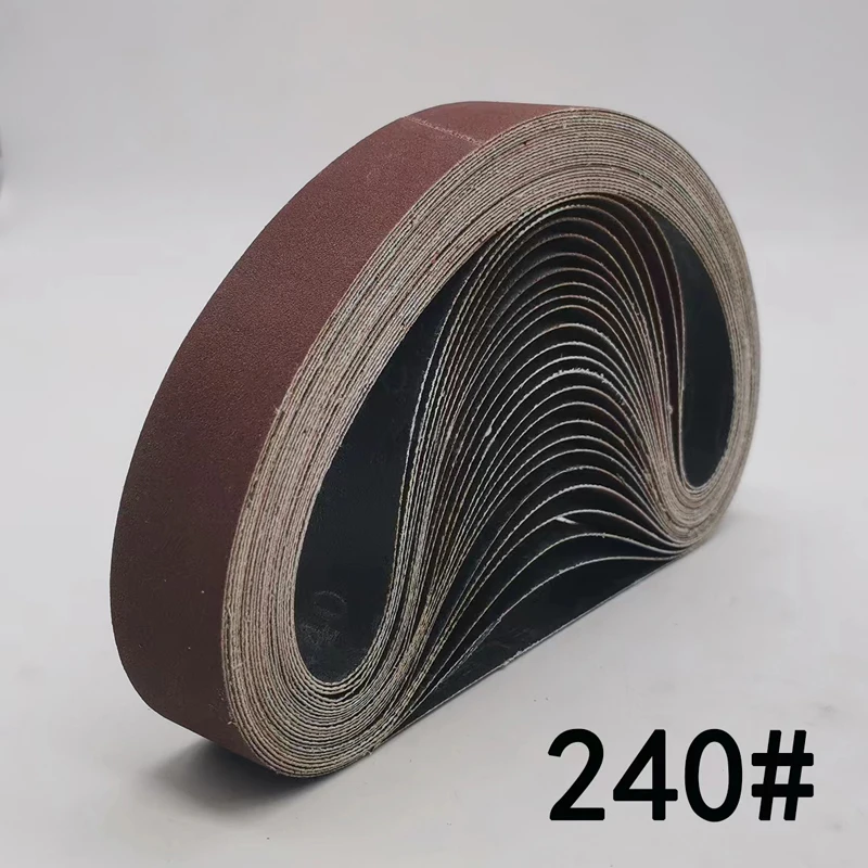 20 Stück Schleifbänder 533*30mm 40-1500 Körnung Aluminiumoxid Schleifband Dremel Zubehör zum Polieren und Schleifen – Detail 6
