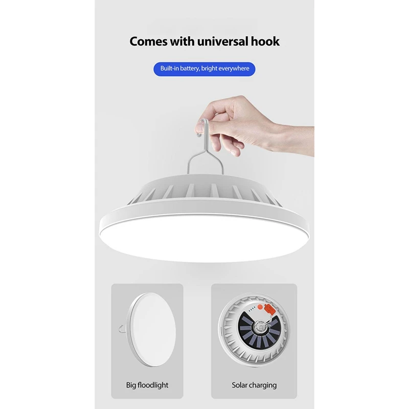 充電式LEDランプ,リモコン,ソーラー充電,120電球,ポータブル緊急常夜灯,アウトドアキャンプ