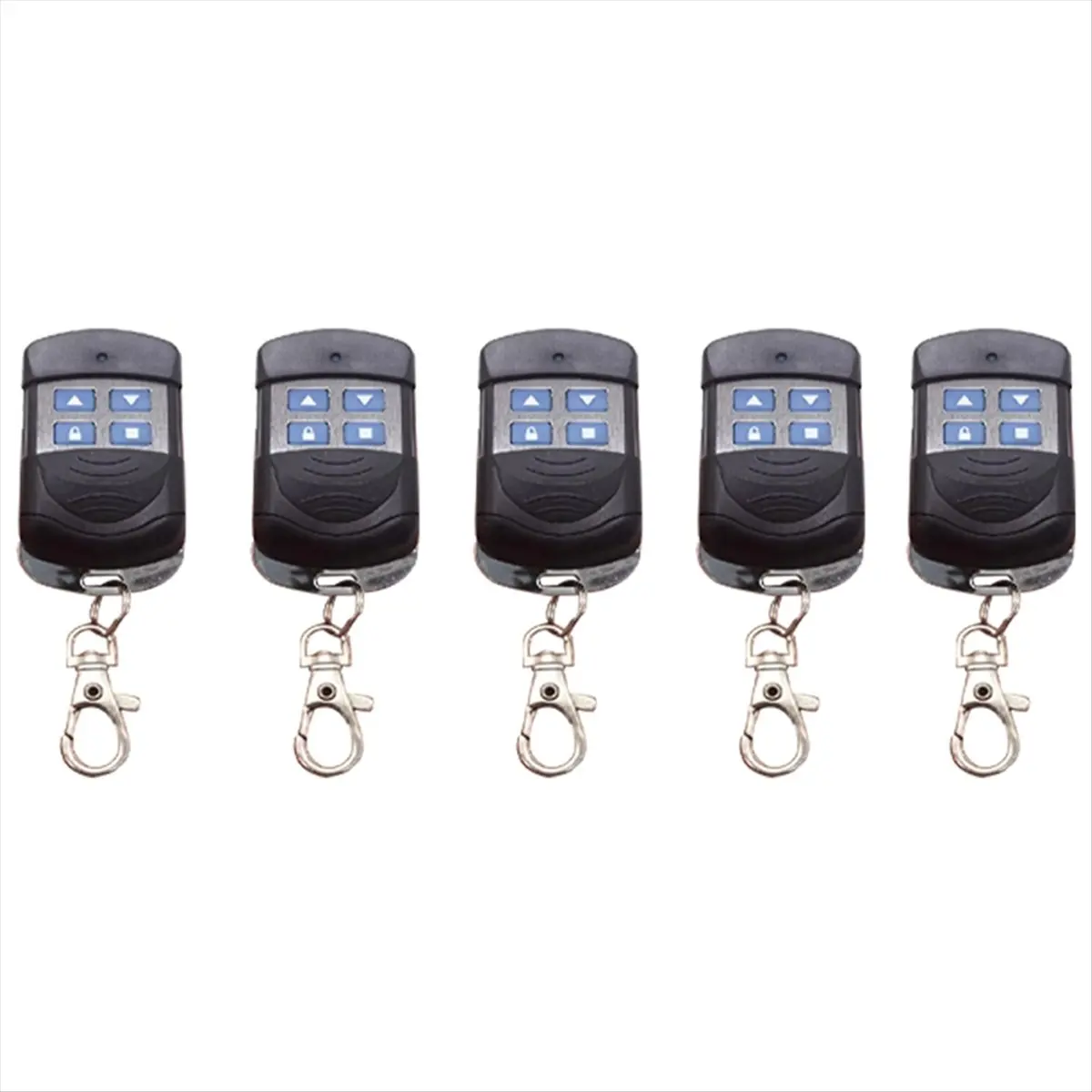 5PCS 433Mhz Garage Door Remote Control - Wireless Cloning and Learning Transmitter for Automatic Door Systems