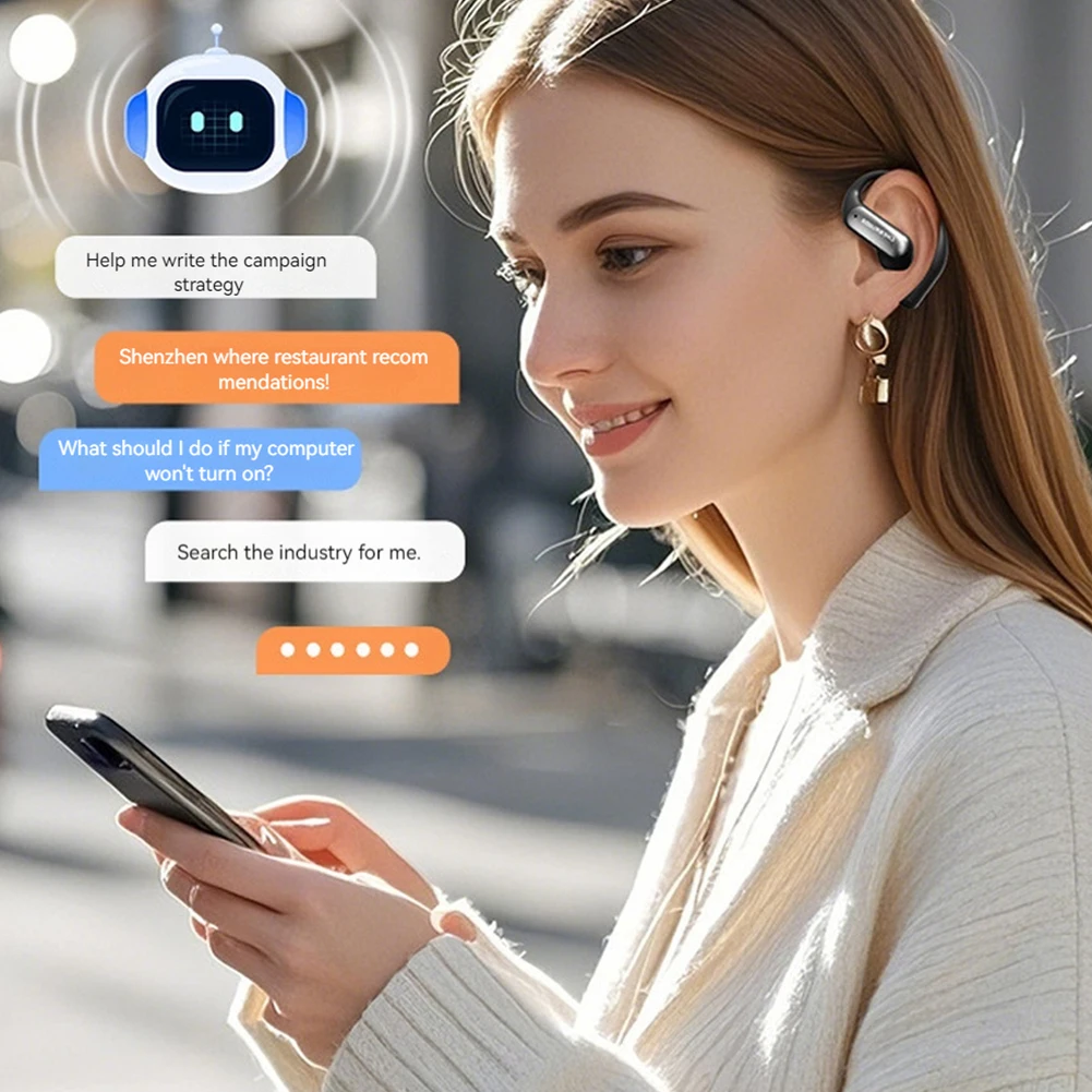 M118 Наушники-переводчики с искусственным интеллектом, наушники-переводчики с искусственным интеллектом в реальном времени, 144 языки, беспроводные наушники с искусственным интеллектом, беспроводные наушники для путешествий