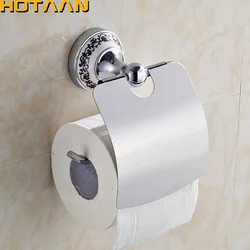 . Wall Mounted Toilet Paper Holder Bathroom Stainless Steel Roll Paper Holders With Cover Chrome Bathroom hardware