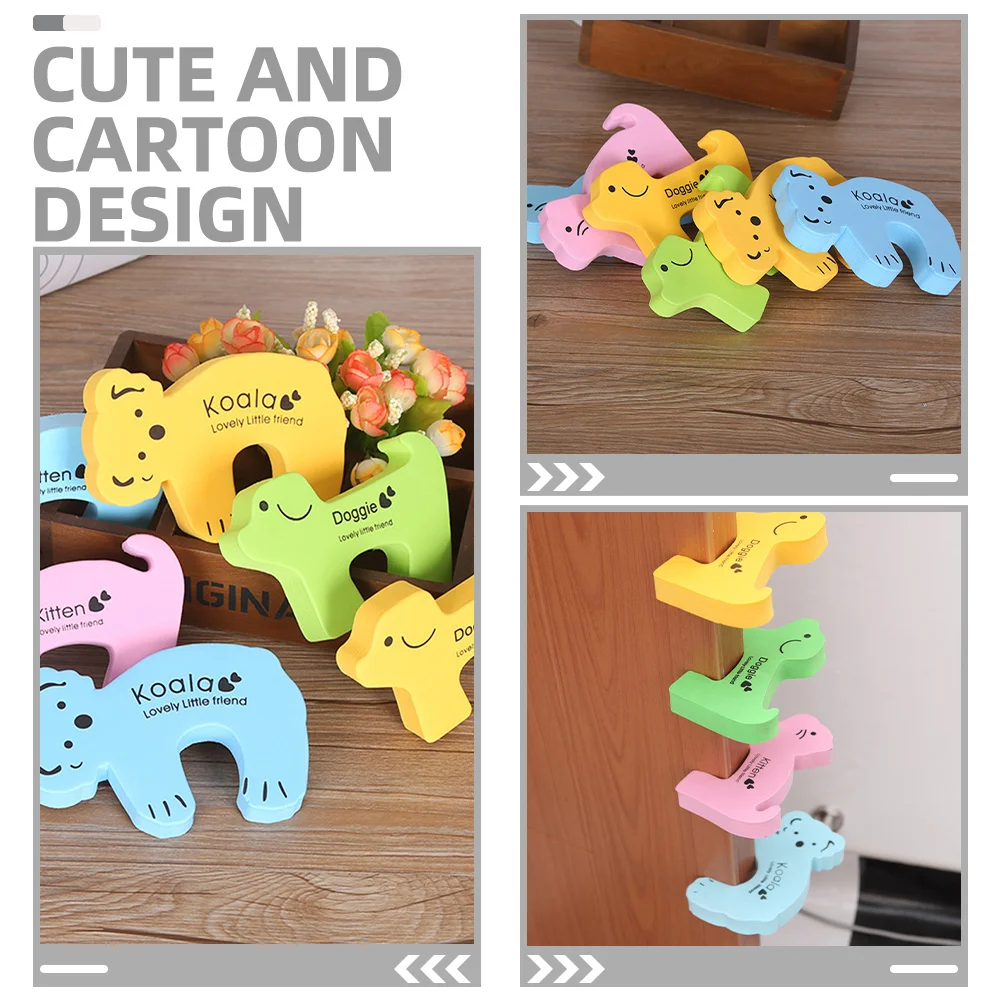 

6Pcs Baby Proofing Door Stopper Finger Pinch Guard Nbr Resistant to Deformation Easy Install No Tools Required
