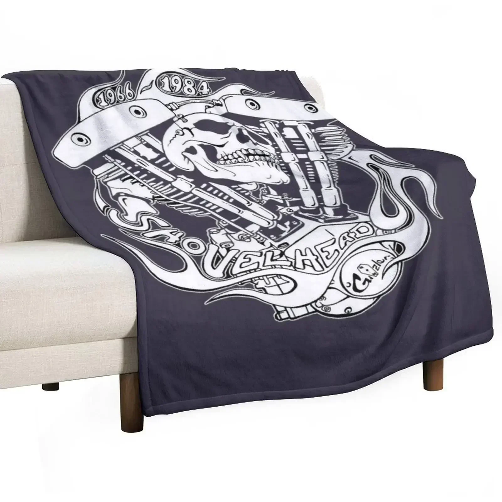 Nice Keepsake Shovelhead Awesome For Music Fan Throw Blanket Multi-Purpose Blankets For Sofas Stuffeds Blankets