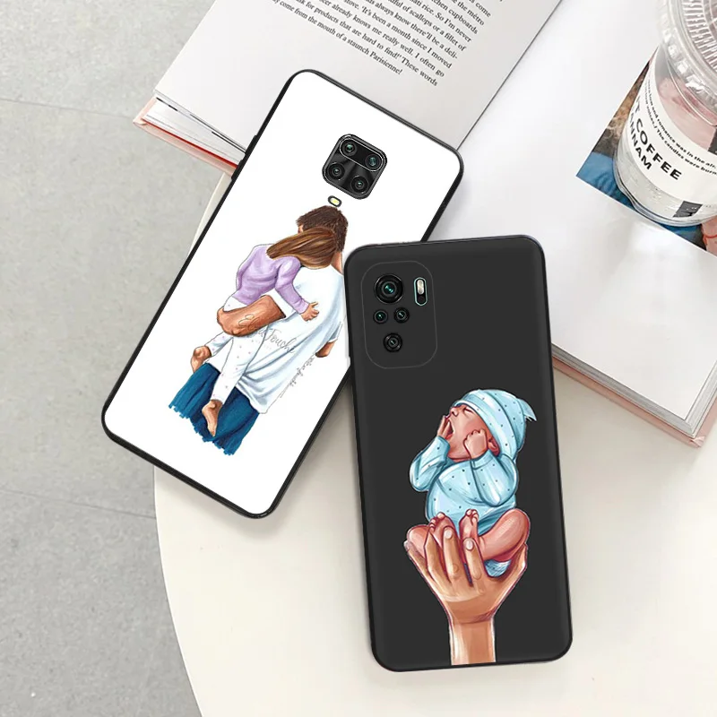 Anti-Drop Phone Case for Redmi A3 13 9 9A 9C 9T 10A 10C 10T Note 10 9s 8 8t 7 Pro 10s Lite Super Dad Baby Family Mom Soft Cover