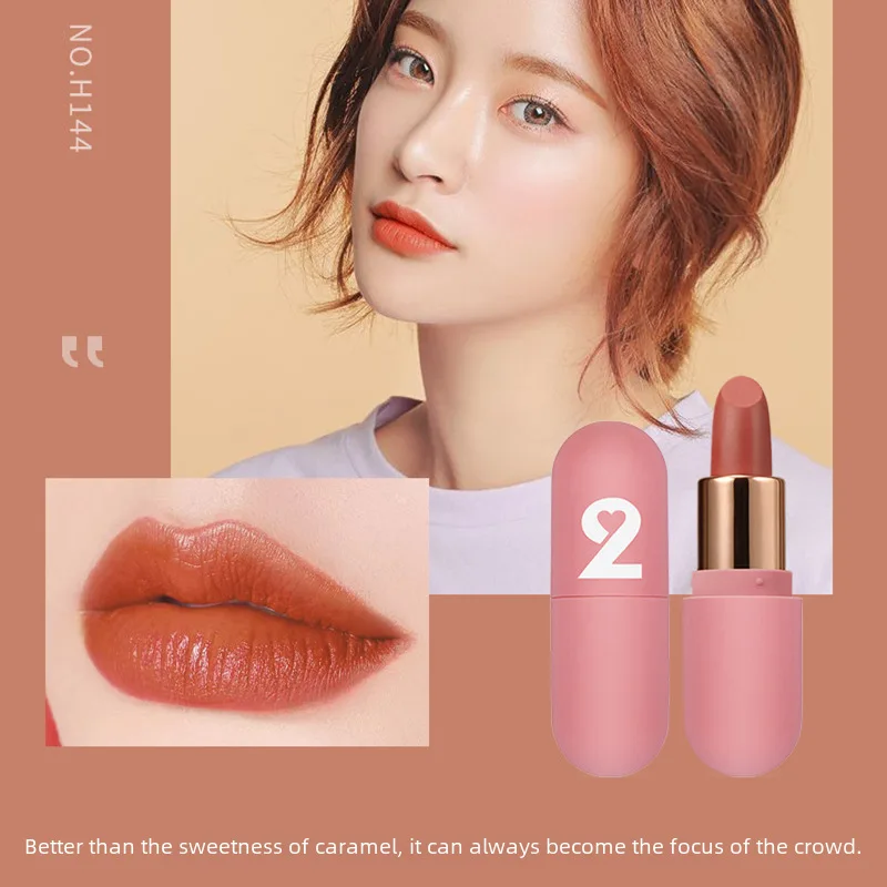 Hengfang-520Mini Capsule Lipstick Kit, impermeável, sem mancha no copo, não é fácil de desvaneça