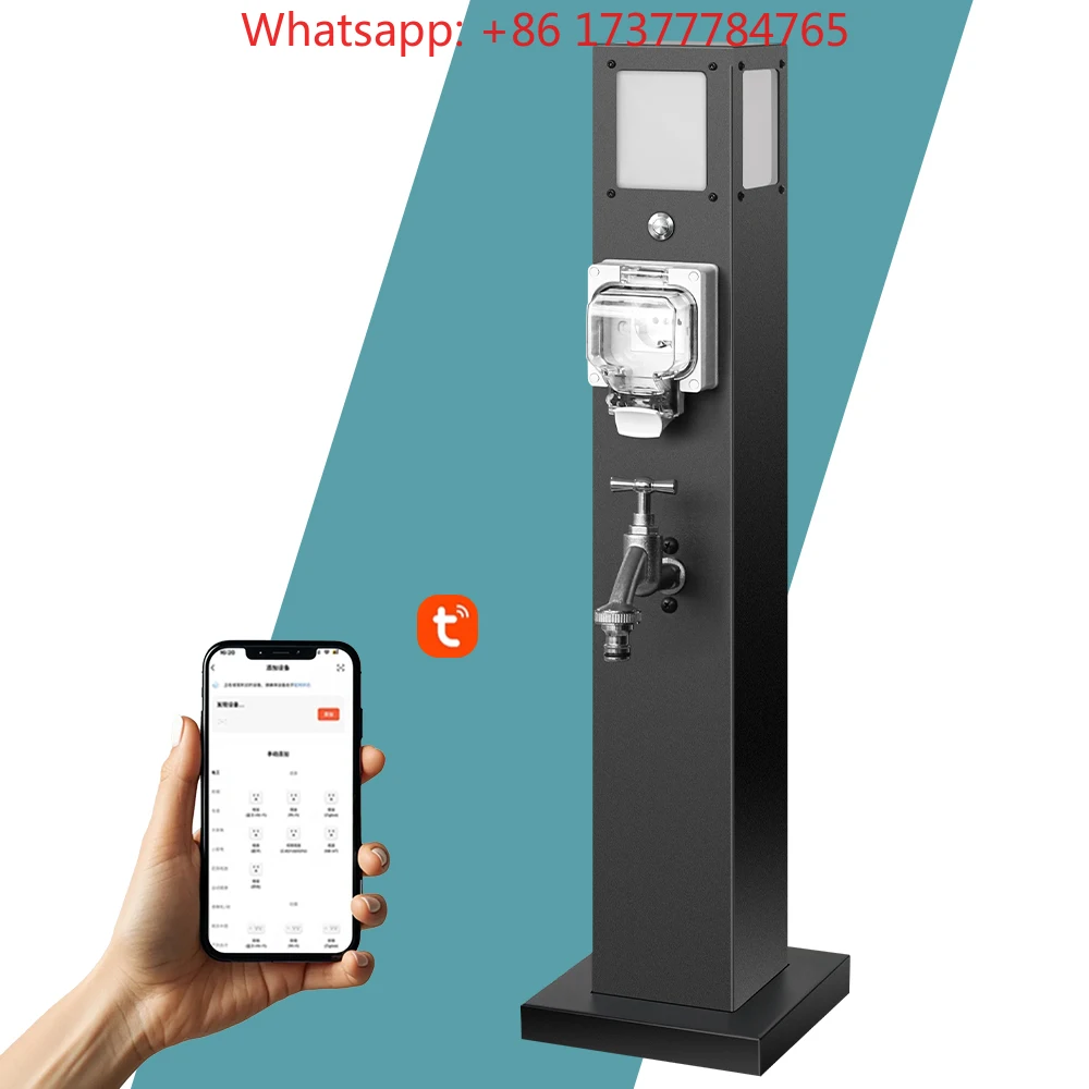 304 Stainless Steel Power Socket Frost Proof with ti rust and Waterproof Functions Mobile WiFi Remote Control
