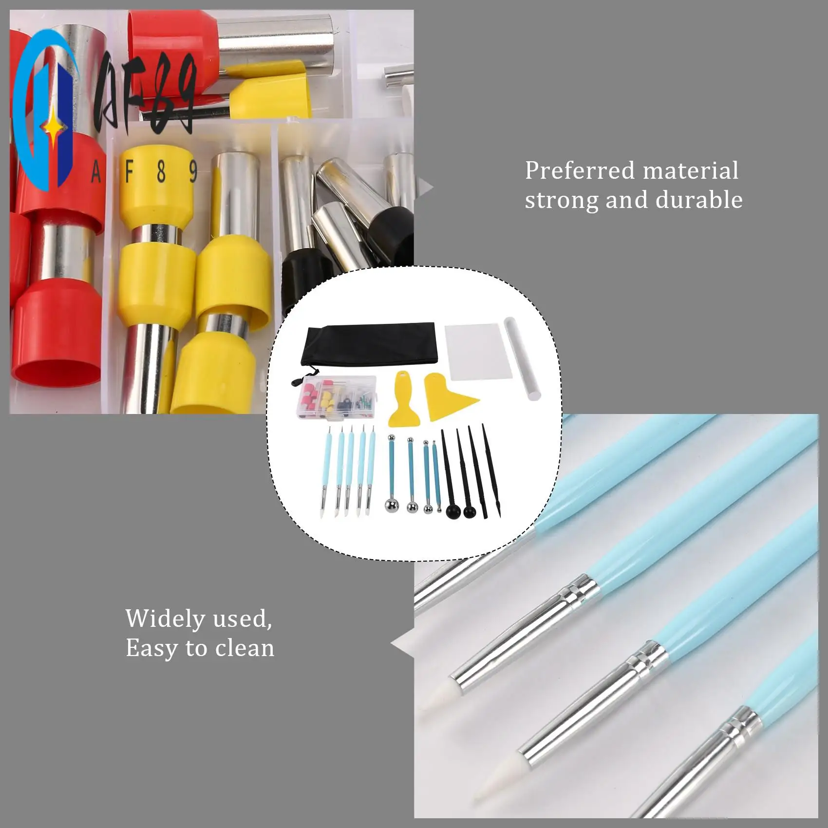 

AF89-58 шт. инструменты для полимерной глины, набор инструментов для моделирования, набор инструментов для скульптуры для DIY, поделки из глины для поделок, скульптуры