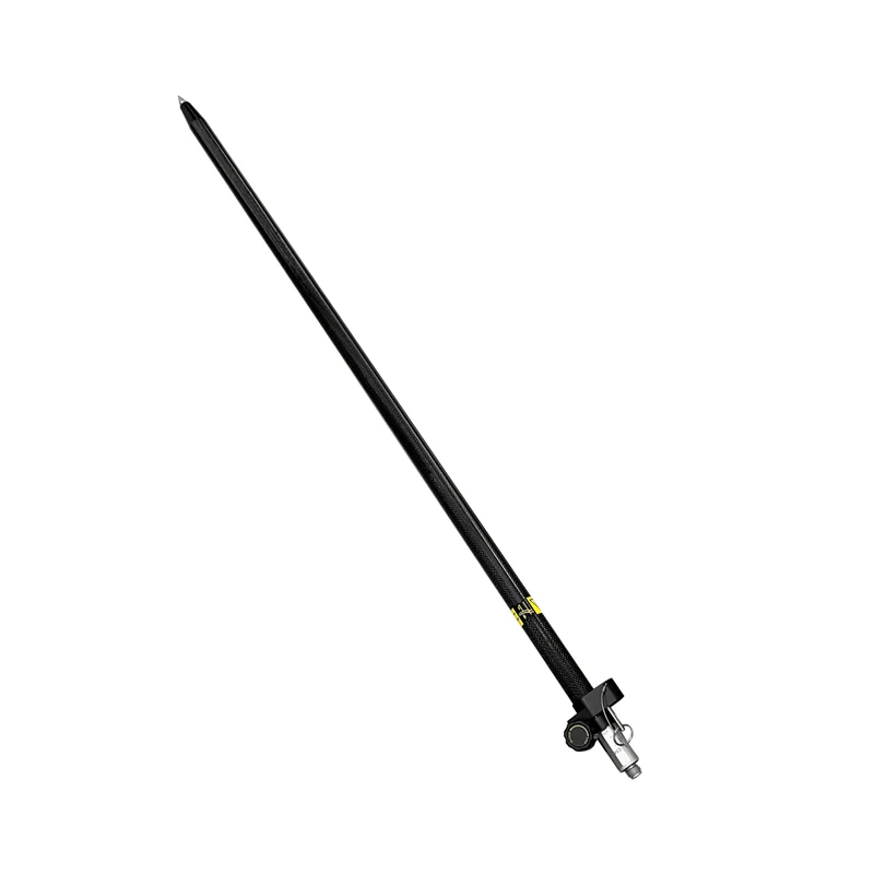 Carbon Fiber Telescopic  gps Pole GPS RTK Survey Pole From 1.25M To 2.1M  5/8 thread