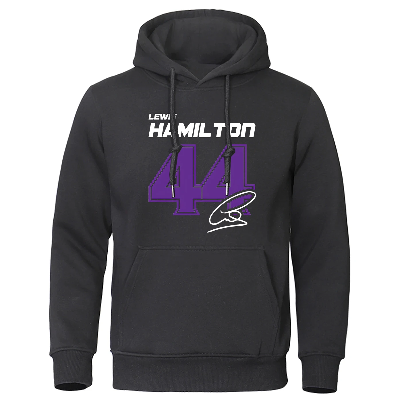 2025 Lewis Hamilton Digital 44 New Men Spring And Autumn Solid Color Comfortable Casual Pullover  Loose Fashion Hooded Tops