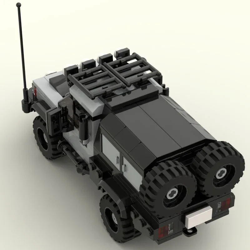 Stadsauto Films Model MOC Bouwstenen Super terreinwagen Modulaire technologie Geschenken Vakantie Monteer kinderen Speelgoedpak