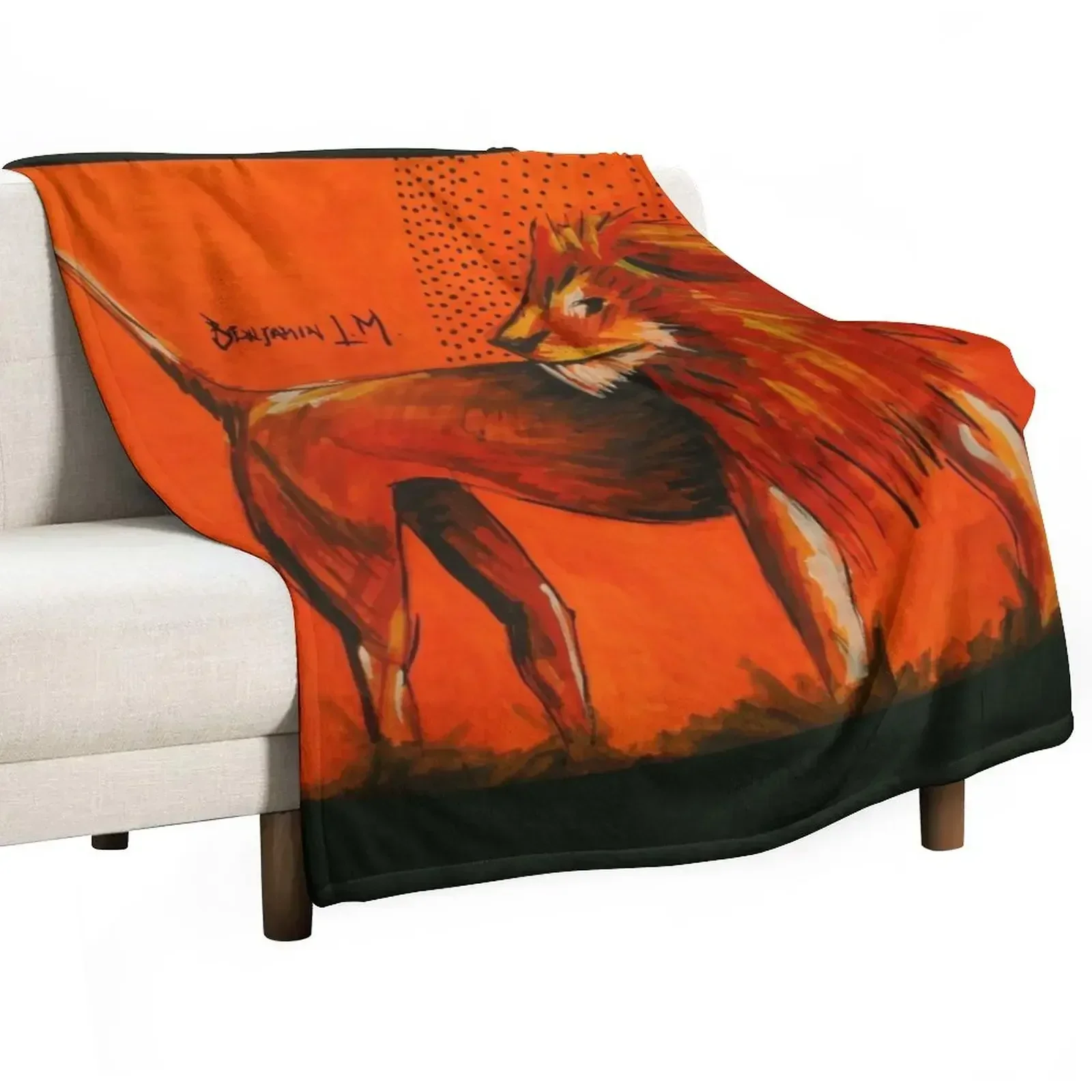 The King Of The Jungle Handles The Human Condition With Grace Throw Blanket Blankets For Sofas Bed Warm Softest Blankets