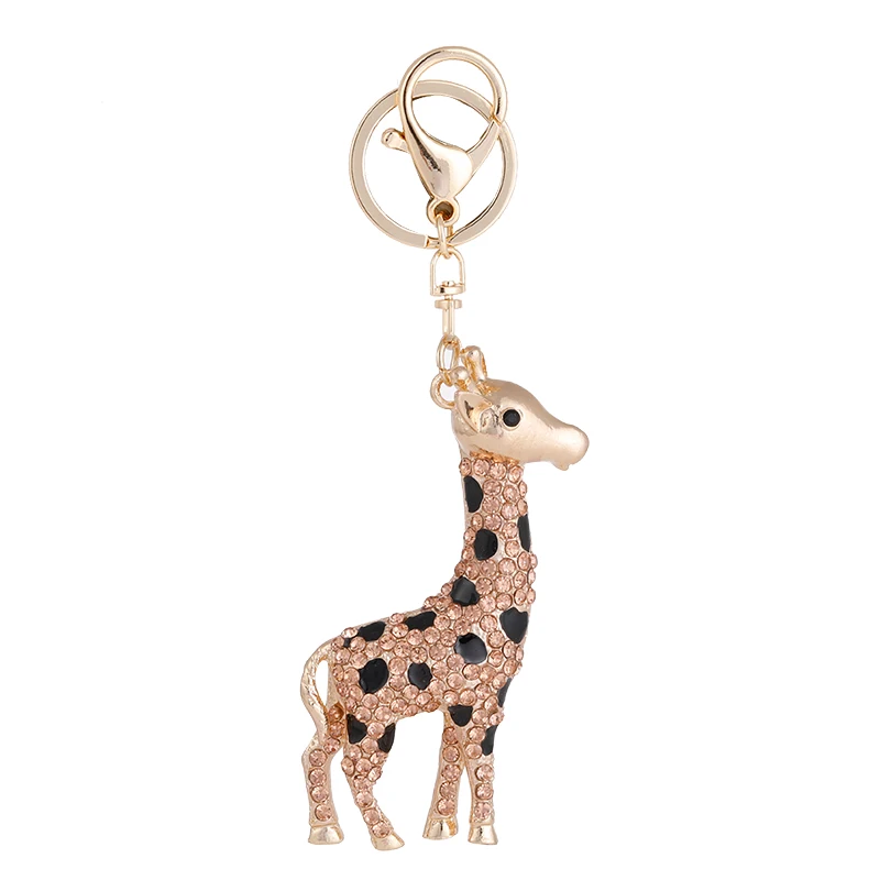 2024 New Giraffe Keychain Prairie Zoo Souvenir Gift Travel Backpack Pendant