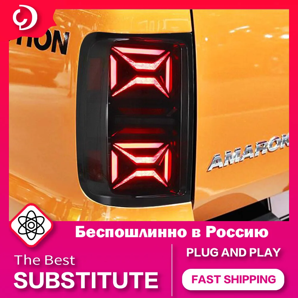 

Задние фонари AKD для стайлинга автомобиля AMAROK 2010-2022 светодиодный Tail DRL, задний фонарь, сигнал поворота, задний тормоз, автомобильные аксессуары