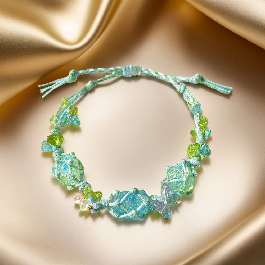 

Crystal Bracelet DIY Material Pack Natural Stone Bracelet for Crystal Lovers
