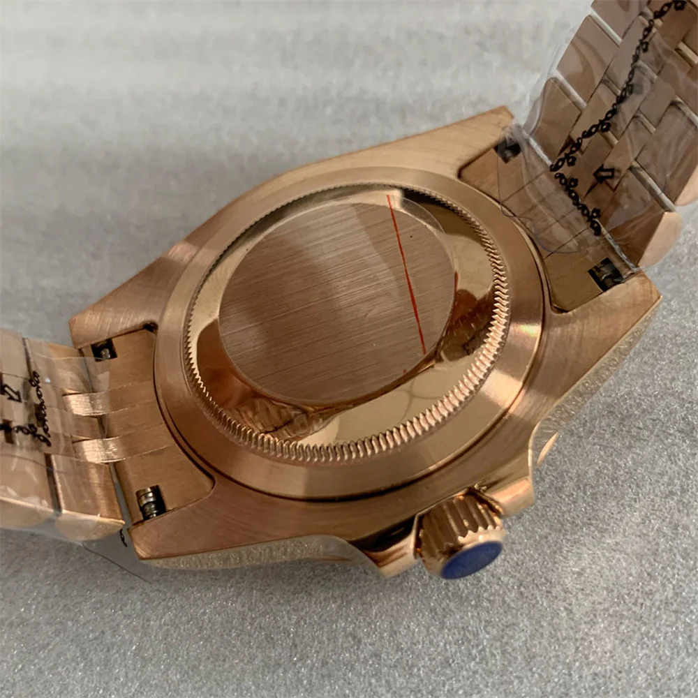 40mm Sapphire Glass Watch Case + Watch Strap Set for NH35/NH36 Movement Modified NH35 Case Watchband Watch Shell Bracelet