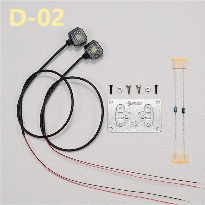 

LED 3V Simulation Backlight Square Spotlight for 1/14 Tamiya RC Truck SCANIA 770S R620 VOLVO BENZ Arocs MAN TGX Car