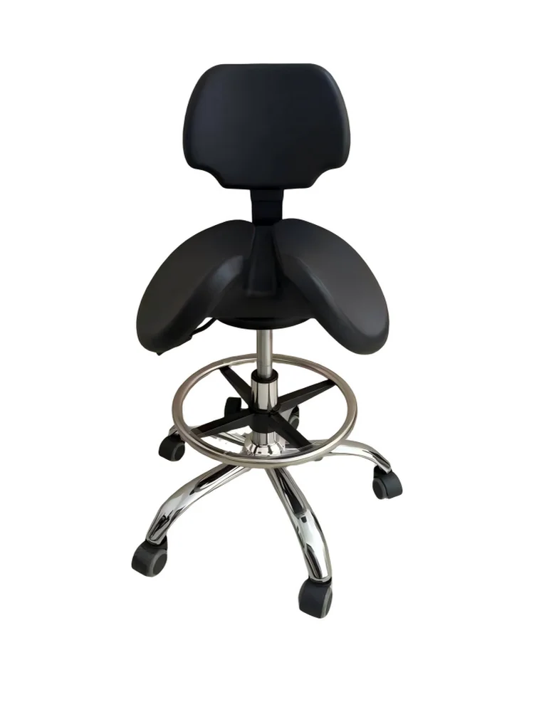 Saddle chair, medical chair, ergonomic chair, adjustable height chair, dental chair, dentist's work chair, backrest model,