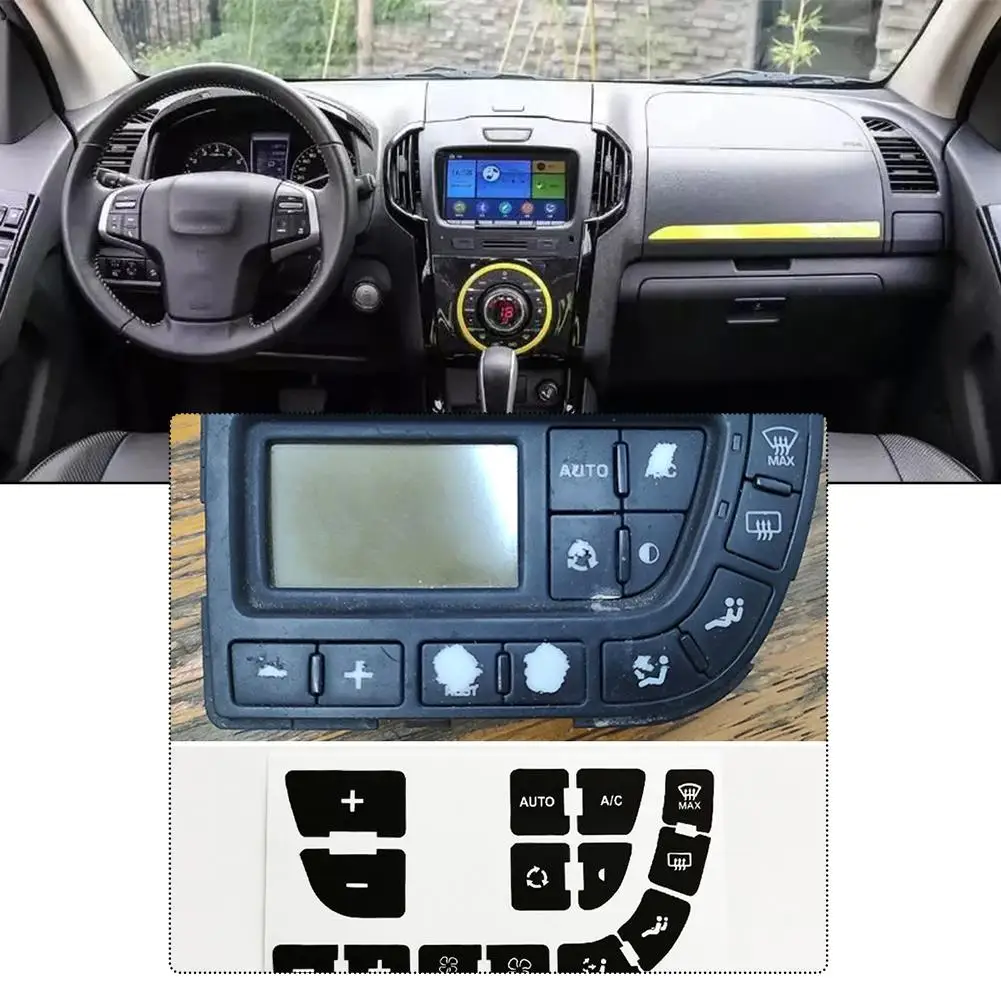 

Автомобильная виниловая центральная кнопка управления, ремонтная наклейка, кондиционер, панель управления климат, отделка для Citroen C4 Grand Picasso T1N0